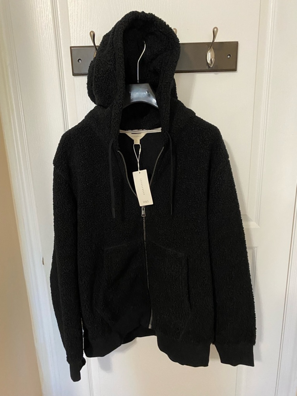 Cozy Black  Zip Hoodie
